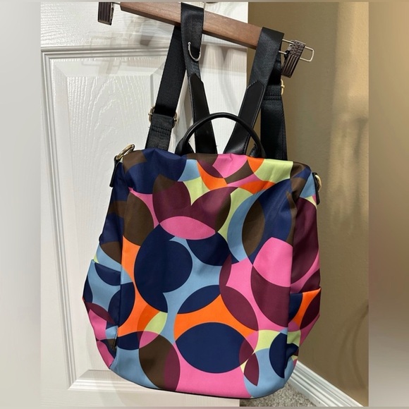 Anti theft Retro Nylon Travel Back Pack - Picture 1 of 4